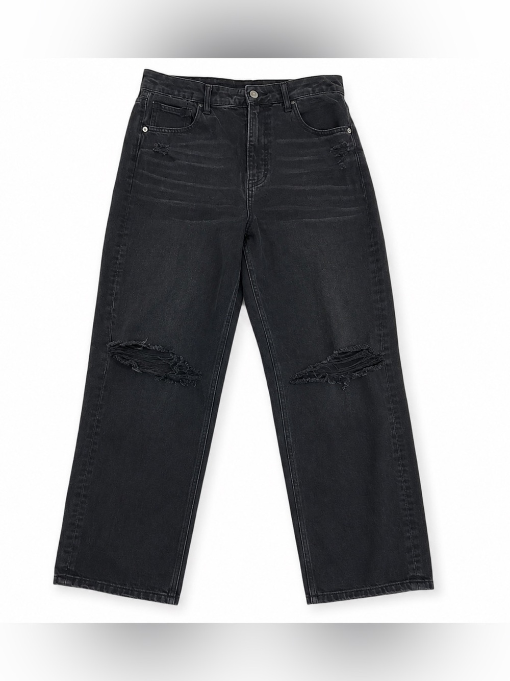 American Eagle Black Distressed Jeans